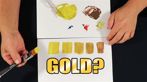 mixing colors to make gold